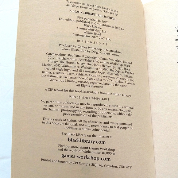 Warhammer 40,000 Carcharodons Red Tithe Paperback Book Robbie Macniven - Picture 5 of 5